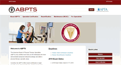 Desktop Screenshot of abpts.org